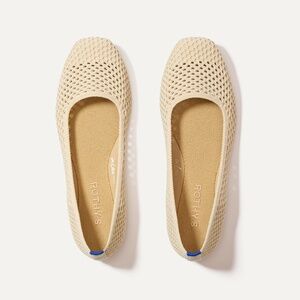 Rothy's The Max Square - Off White Mesh Size 5